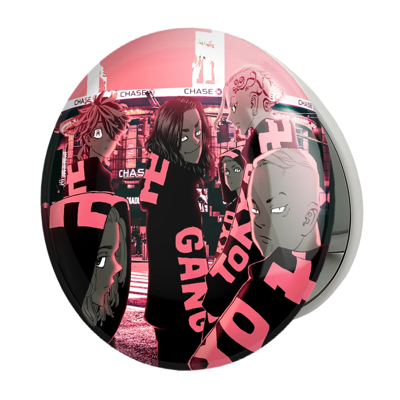 آینه جیبی خندالو طرح گنگ تومان انیمه توکیو ریونجرز مدل تاشو کد 11151 