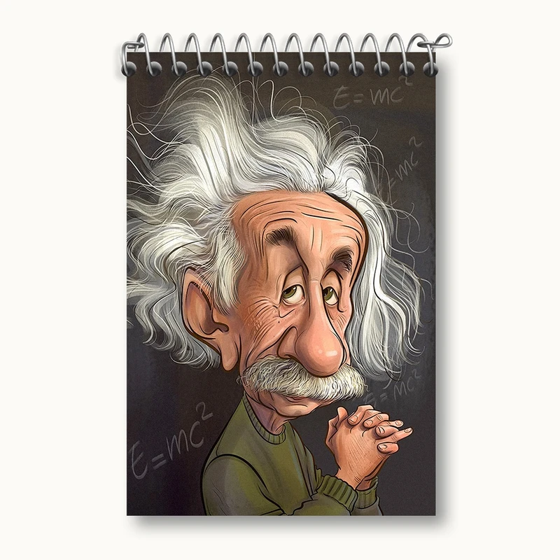 دفتر یادداشت 50 برگ خندالو مدل آلبرت اینشتین کد F1307