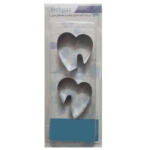 کاتر شیرینی به گز مدل قلب مجموعه 2 عددی