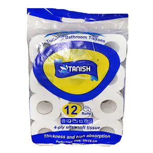 دستمال توالت تانیش کد 02 بسته 12 عددی