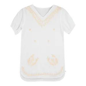 بلوز آستین کوتاه یقه هفت زنانه مدل 2266