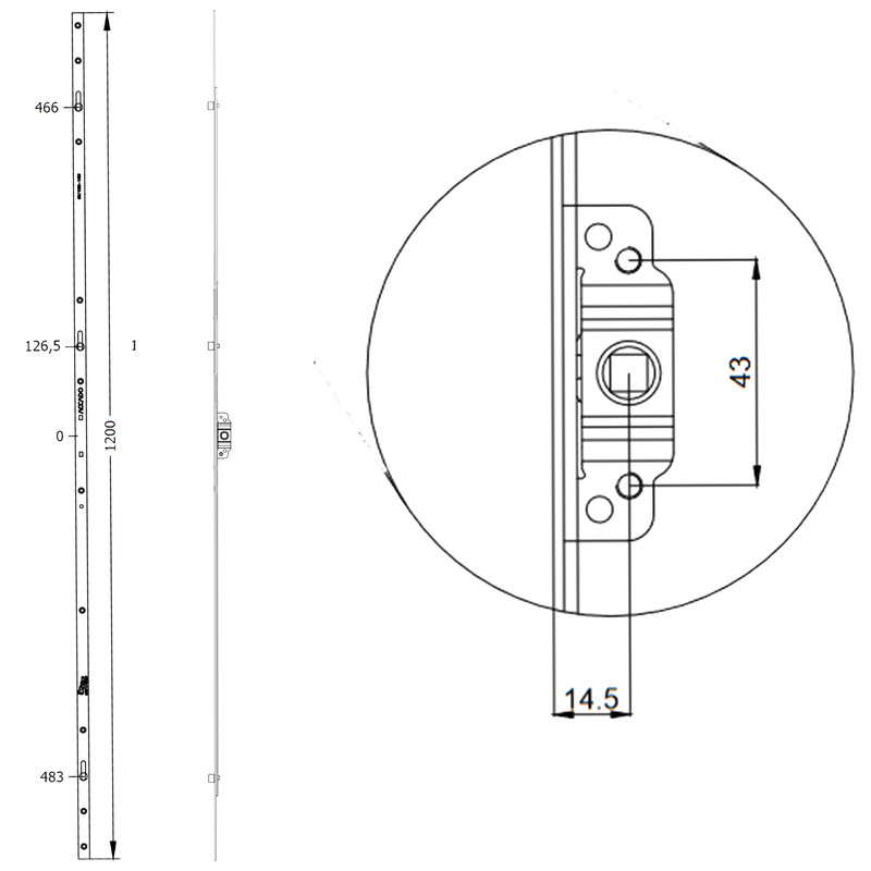 اسپانیولت پنجره آکادو مدل upvc ax14.5-120