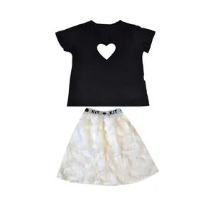 ست تیشرت و دامن دخترانه کد 015