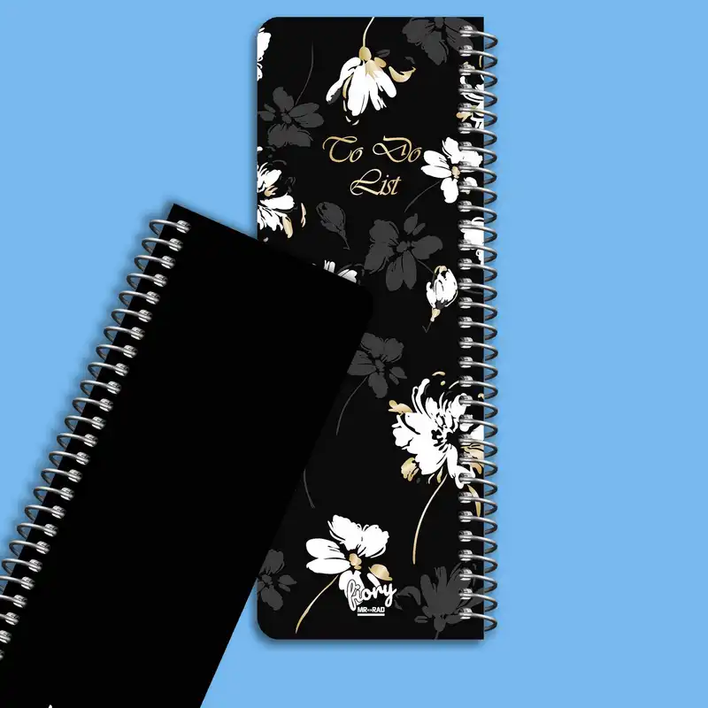 دفترچه یادداشت مستر راد مدل to do list طرح گل آرزوها کد fiory 1825