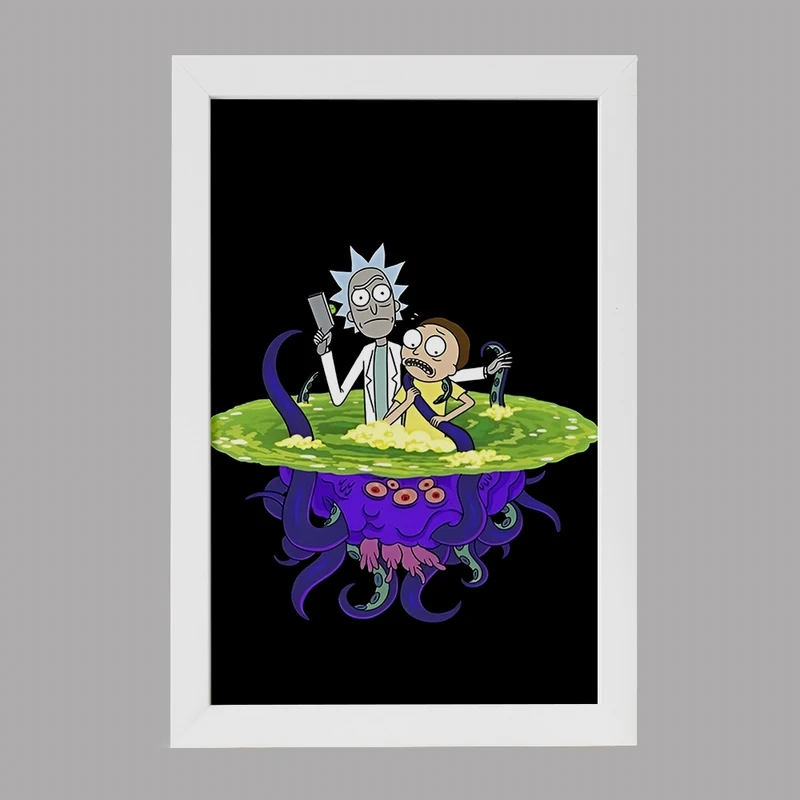 تابلو خندالو مدل ریک و مورتی (Rick and Morty) کد F4015
