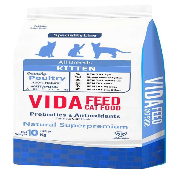 غذای خشک ویدا فید مدل مرغ و سبزیجات وزن 10 کیلوگرم