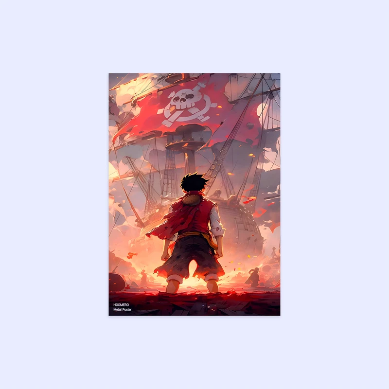پوستر هومرو مدل فلزی طرح انیمه وان پیس کد PS1384