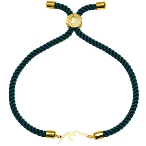 دستبند طلا 18 عیار زنانه الن نار مدل ميم 2505