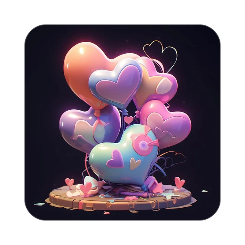 زیر لیوانی کاکتی مدل عاشقانه کد mp13418