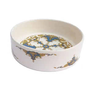 کاسه سرامیکی مدل  لبه دار طرح آنتیک کد 03