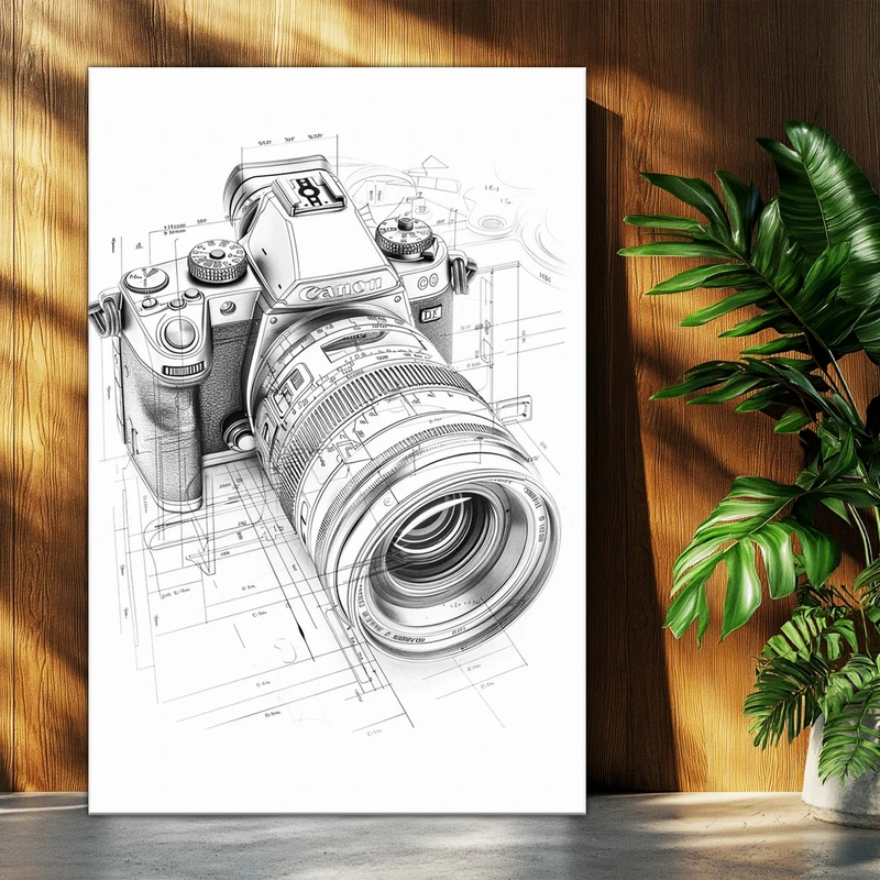 تابلو شاسی بکلیت طرح دوربین کانن Camera Canon مدل T-po1619