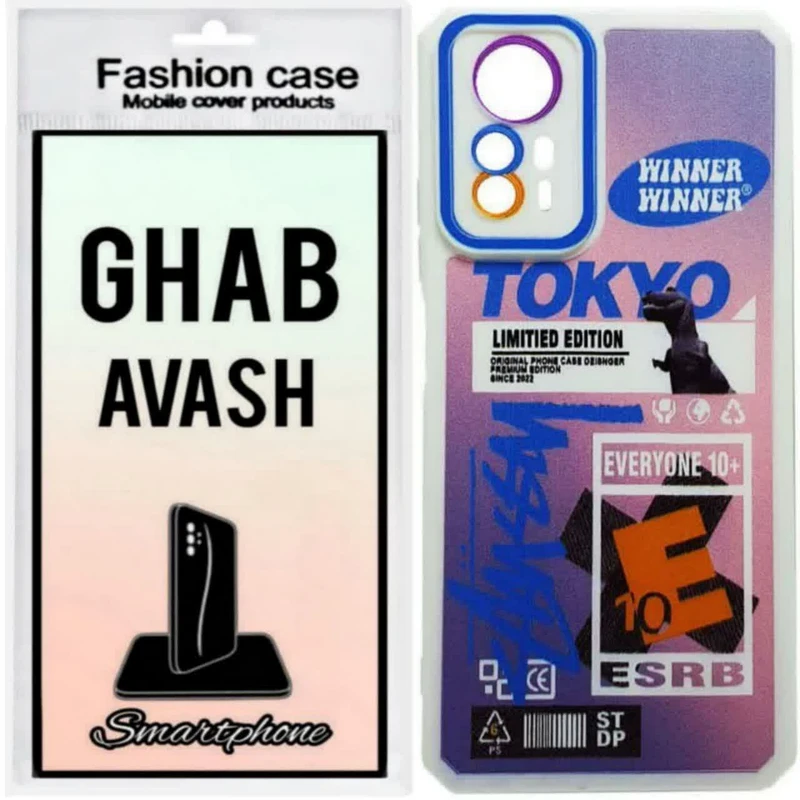 کاور قاب آوش طرح عروسکی مدل 014AR مناسب برای گوشی موبایل شیائومی REDMI NOTE12S 