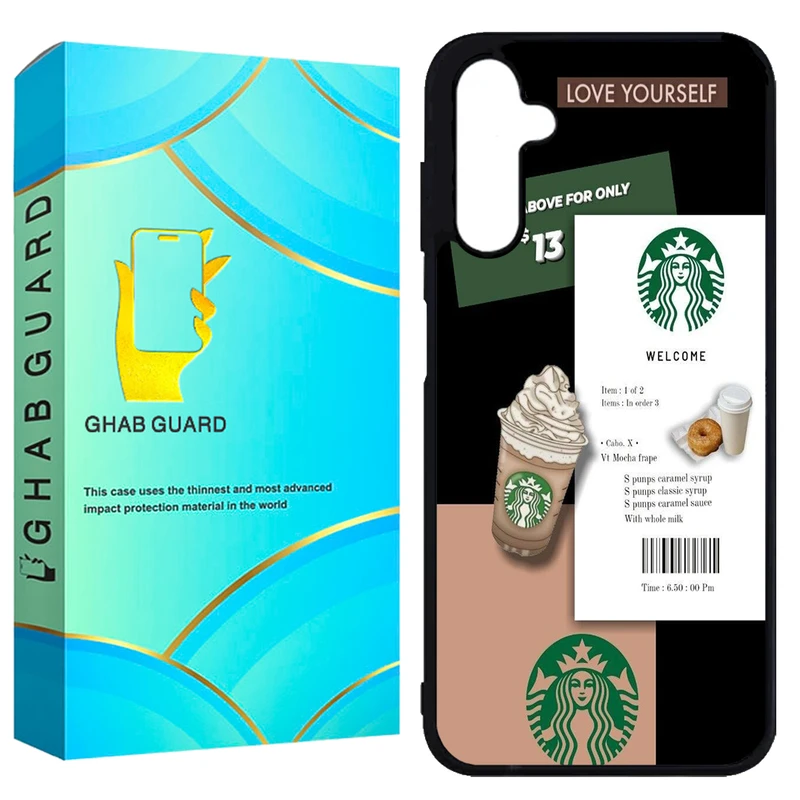 کاور قاب گارد طرح کافه مدل GCHPA25 مناسب برای گوشی موبایل سامسونگ Galaxy A25