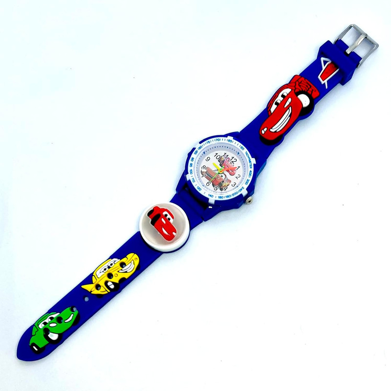 ساعت مچی عقربه ای بچگانه مدل چراغدار بند سیلیکونی ضد حساسیت طرح مک کویین و ماشینها کد 2 ساعت مچی عقربه ای بچگانه مدل چراغدار بند سیلیکونی ضد حساسیت طرح مک کویین و ماشینها کد 2