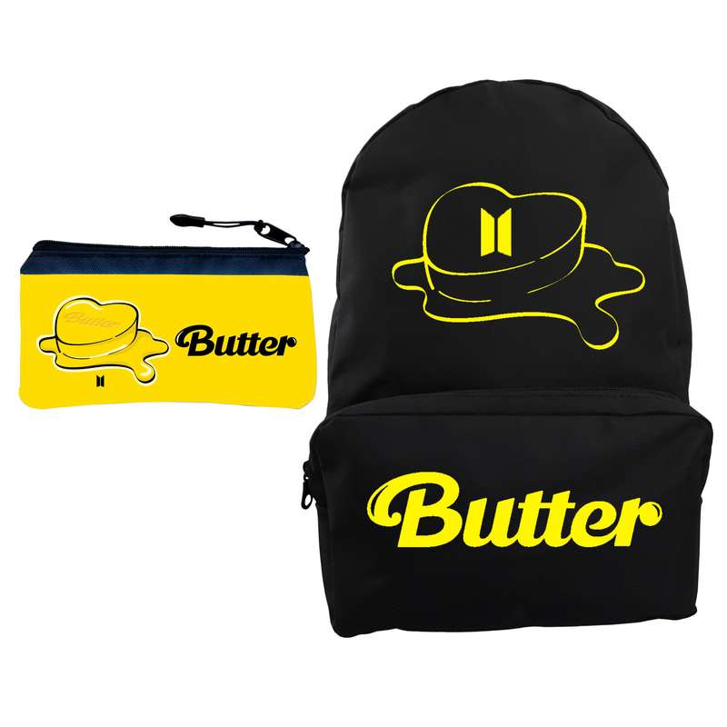 کوله پشتی مدل گروه bts butter کد 301 به همراه جامدادی