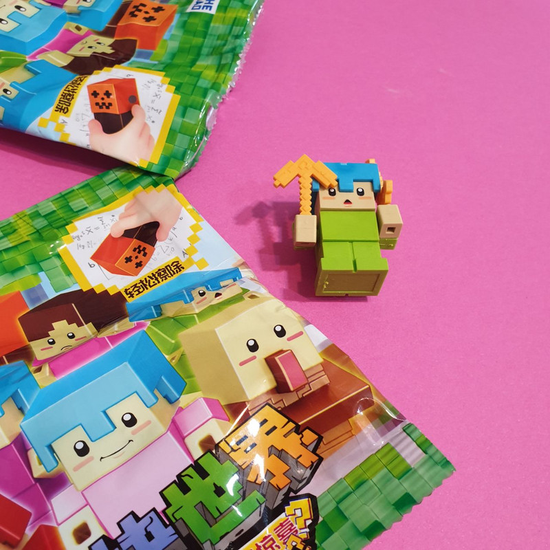 پاک کن مدل فانتزی طرح ماینکرفت شانسی کد 981031 مجموعه 2 عددی