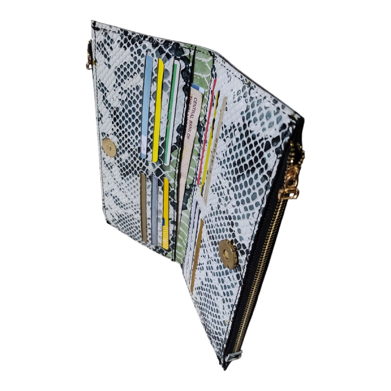 کیف پول زنانه چرم قائم مدل D103