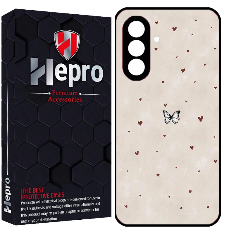 کاور هپرو طرح پروانه کد Dimo-855 مناسب برای گوشی موبایل سامسونگ Galaxy A17