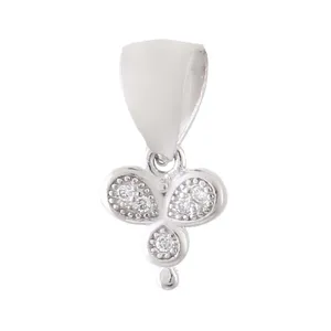 آویز گردنبند نقره زنانه  بازرگانی میلادی مدل مینیمال کد PKR_183