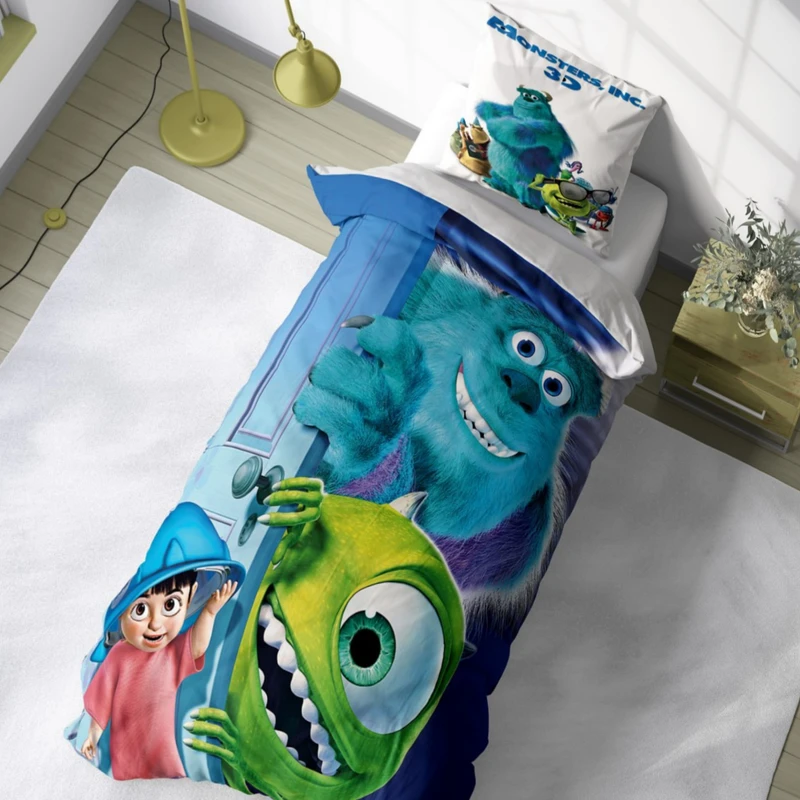 سرویس خواب 1 نفر 4 تکه مدل شرکت هیولاها کد 962