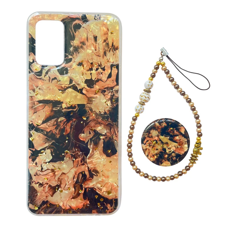 کاور مدل هندویا کد A11871 مناسب برای گوشی موبایل شیائومی Redmi 10 / Redmi 10 Prime به همراه پایه نگهدارنده و بند آویز