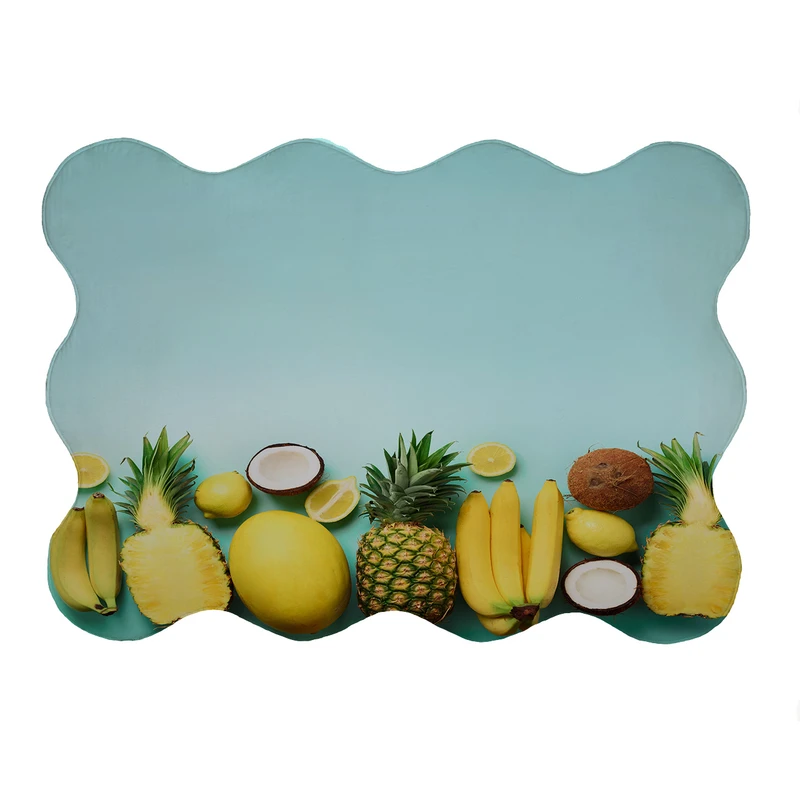 پادری مدل دالبر طرح میوه کد 6302 سایز 80x110 سانتی متر