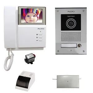 مجموعه دربازکن تصویری آلدو مدل 412-4UCM به همراه محافظ ولتاژ مانیتور