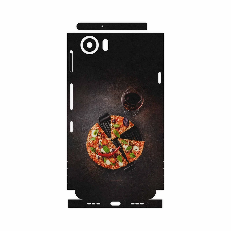 برچسب پوششی ماهوت مدل Pizza-FullSkin مناسب برای گوشی موبایل بلک بری KEYONE