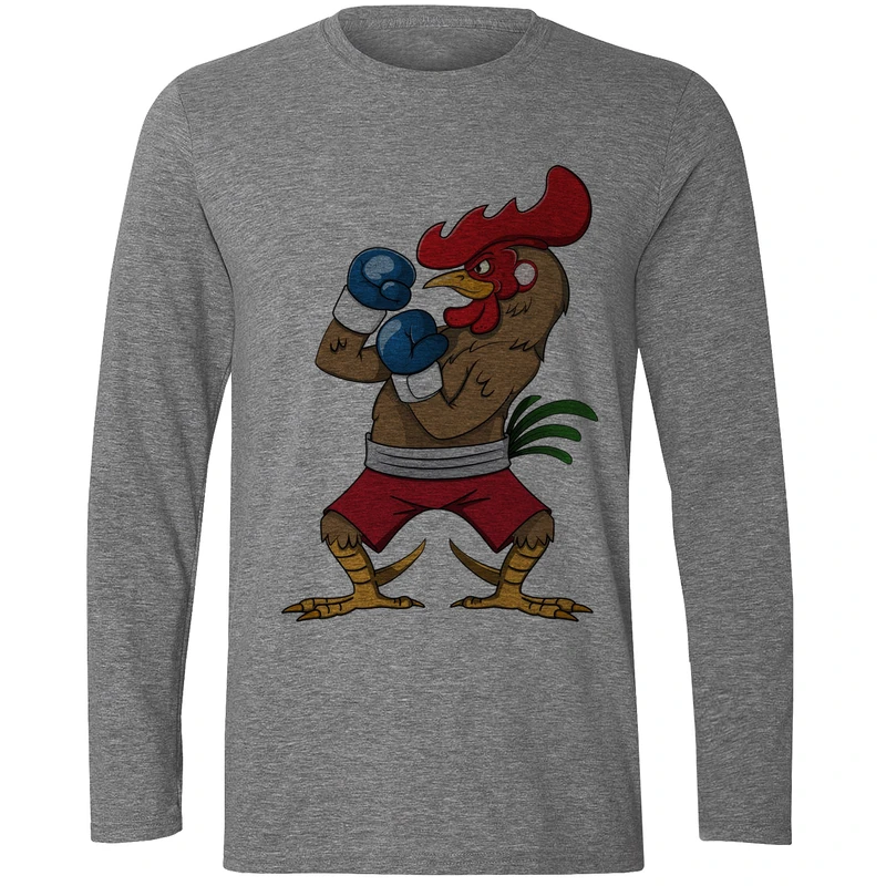 تی شرت آستین بلند مردانه مدل خروس بروکسور F422