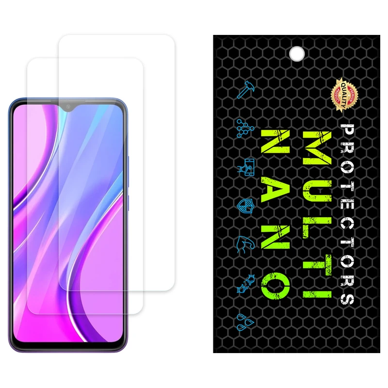 محافظ صفحه نمایش شفاف مولتی نانو مدل X-S2N مناسب برای گوشی موبایل شیائومی Redmi 9 Prime بسته دو عددی