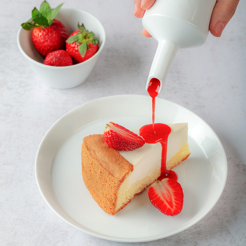 پیش دستی زی مدل دسر خوری فرم اس 15 سفید درجه یک بسته شش عددی