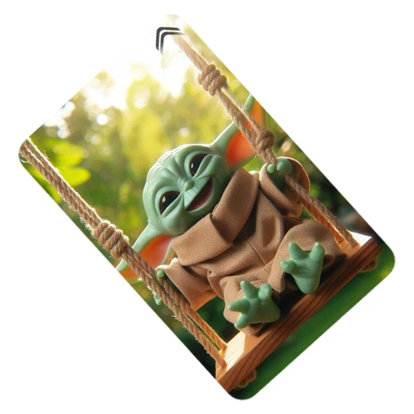 استیکر کارت طرح بیبی یودا Baby Yoda مدل CAC877-K-G1-194