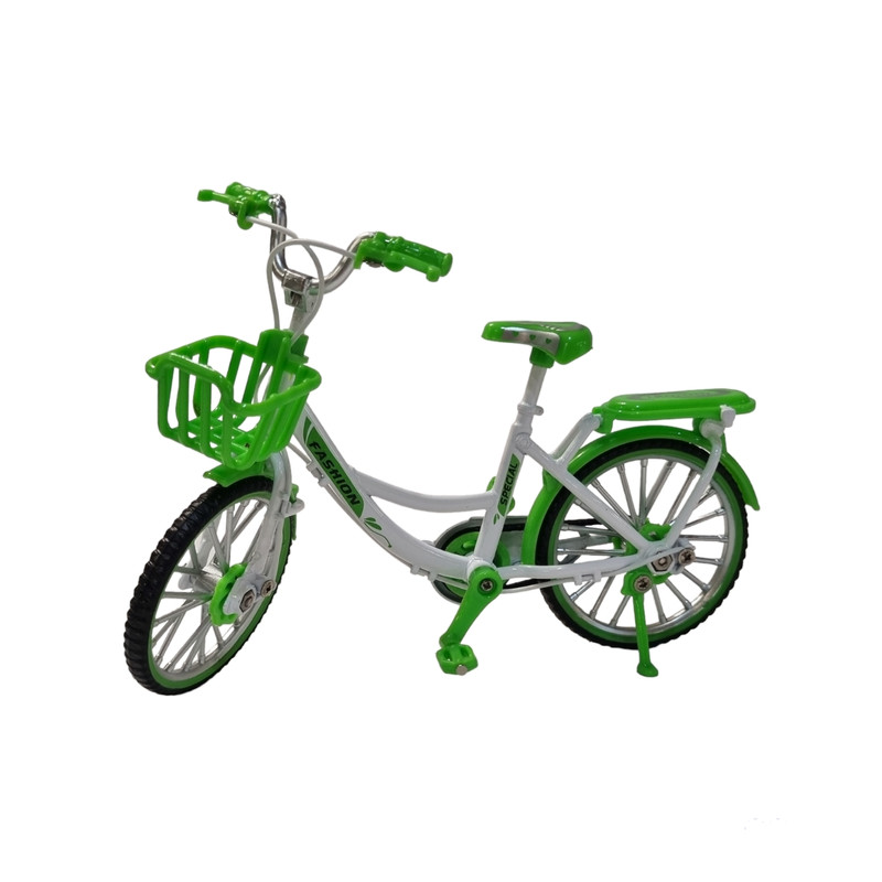 اسباب بازی زینتی مدل دوچرخه فلزی سبددار 
