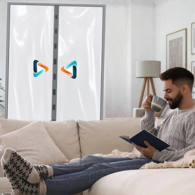 عکس شماره 2 : پرده مغناطیسی پرده مغناطیسی ماندگاران برنا مدل پلاستیکی سایز 240x110 سانتی-متر