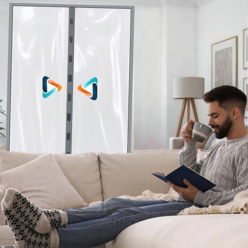 پرده مغناطیسی پرده مغناطیسی ماندگاران برنا مدل مگنتیک سایز 210x90 سانتی‌متر