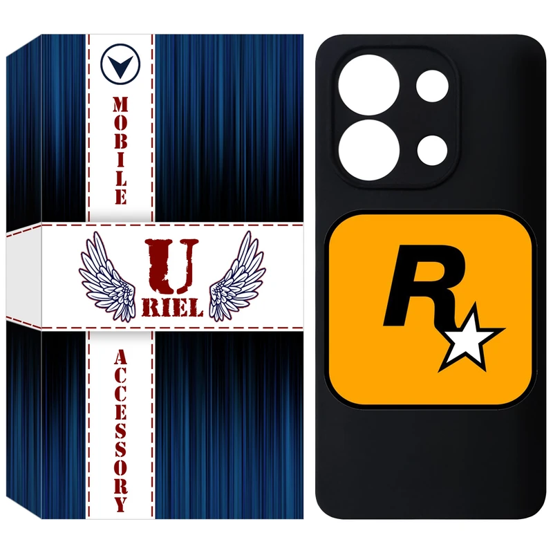 کاور یوریل قاب مدل KSH کد 54 طرح راک استار مناسب برای گوشی موبایل شیائومی Redmi Note 13 4G