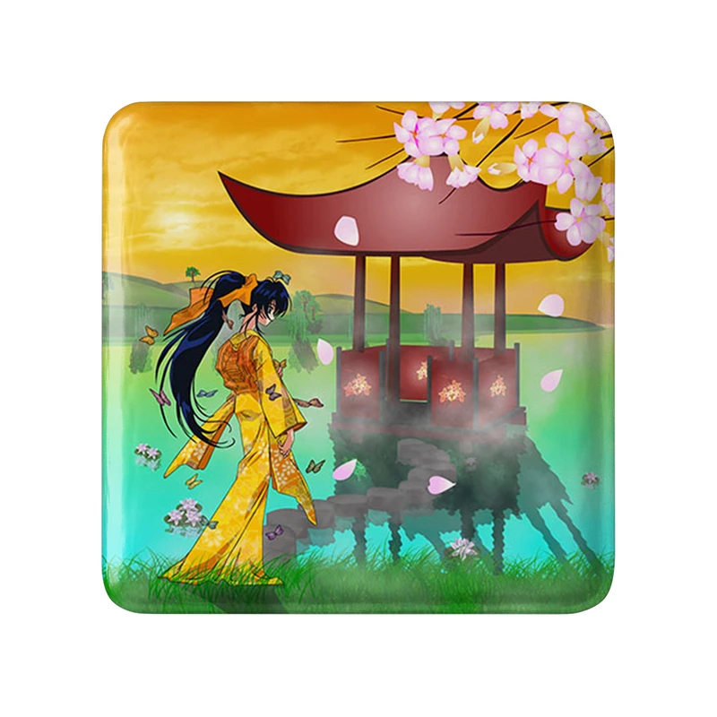 مگنت خندالو طرح کائورو انیمه رورونی کنشین مدل مربعی کد 34920