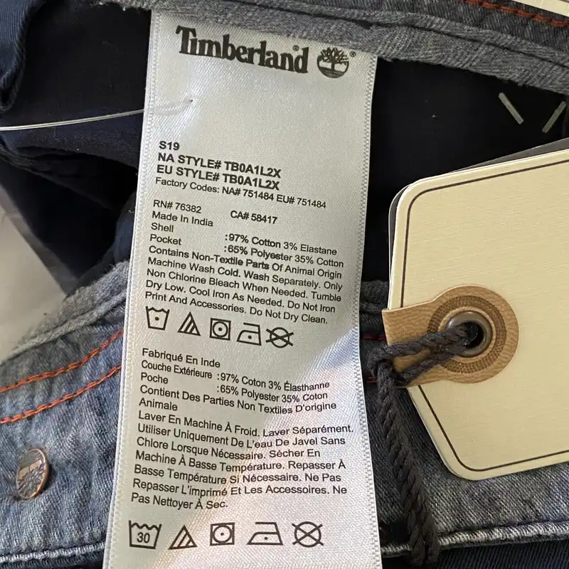 شلوار مردانه تیمبرلند مدل Straight Fit TB0A1L2X