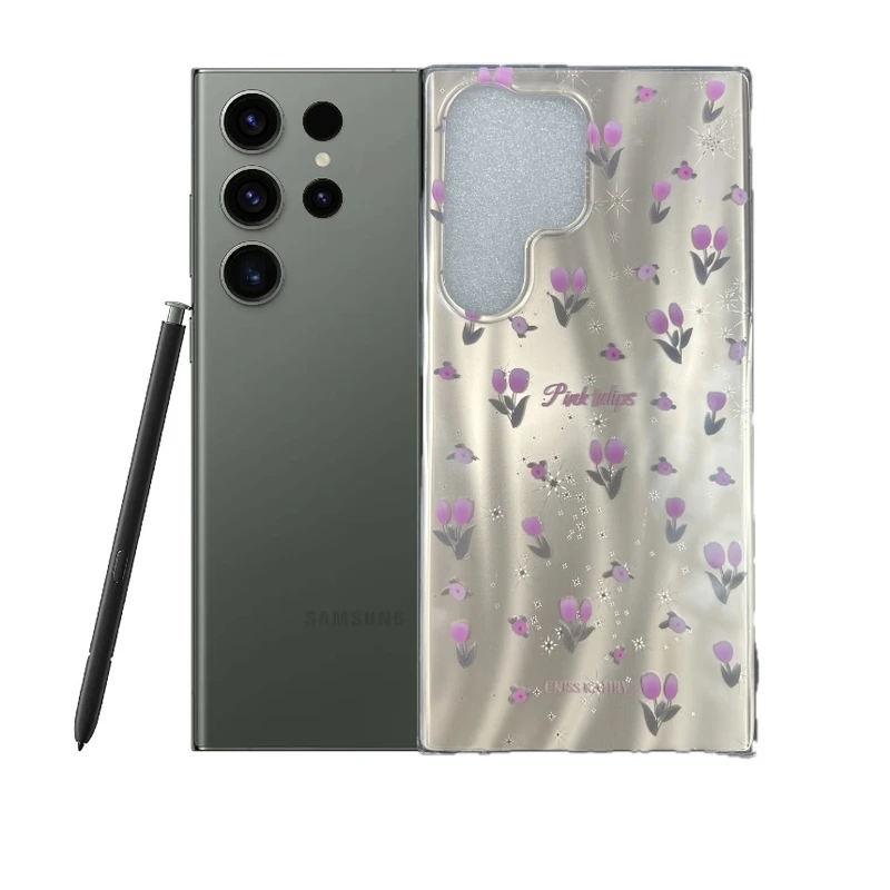 کاور طرح گل لاله مناسب برای گوشی موبایل سامسونگ Galaxy S23 Ultra