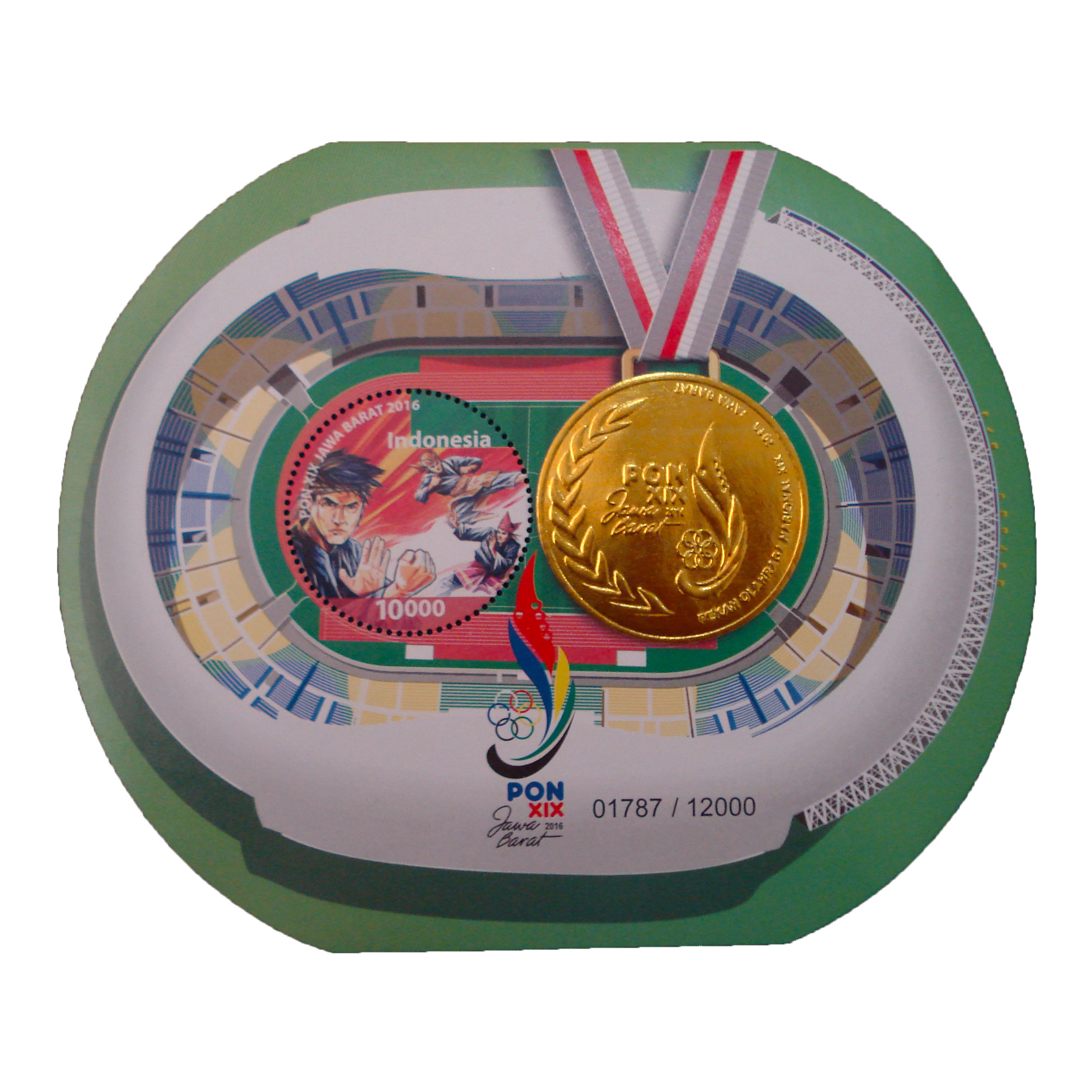 تمبر یادگاری مدل ورزشی کد bc-1341