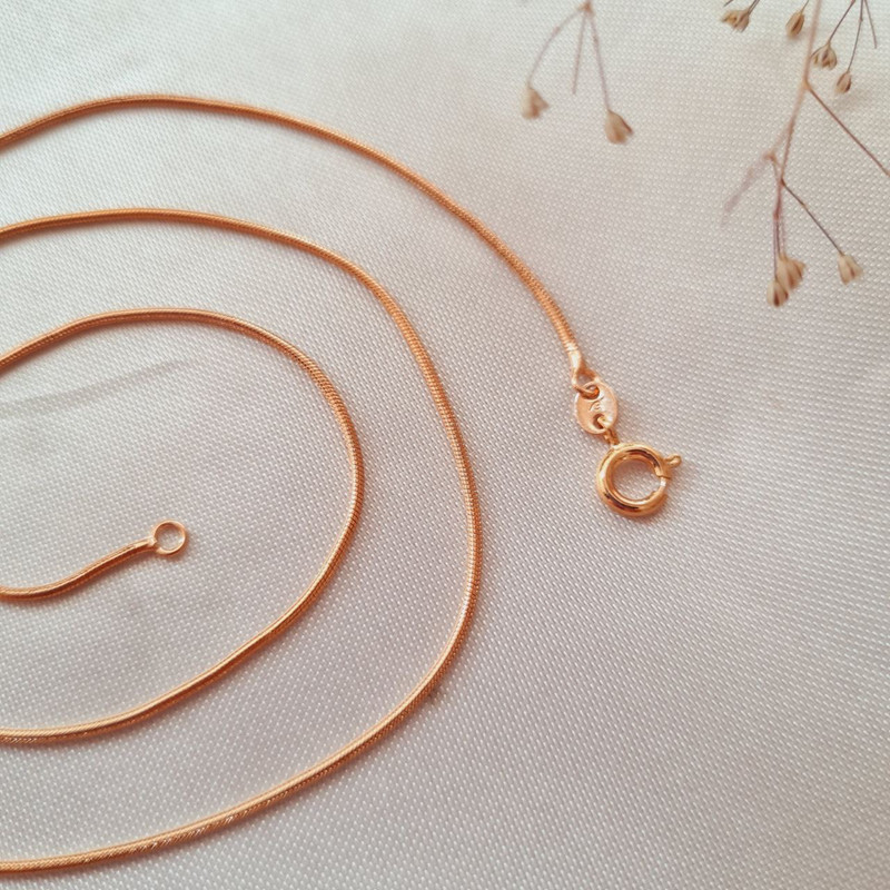 زنجیر زنانه ژوپینگ مدل هرینگبون کد MK