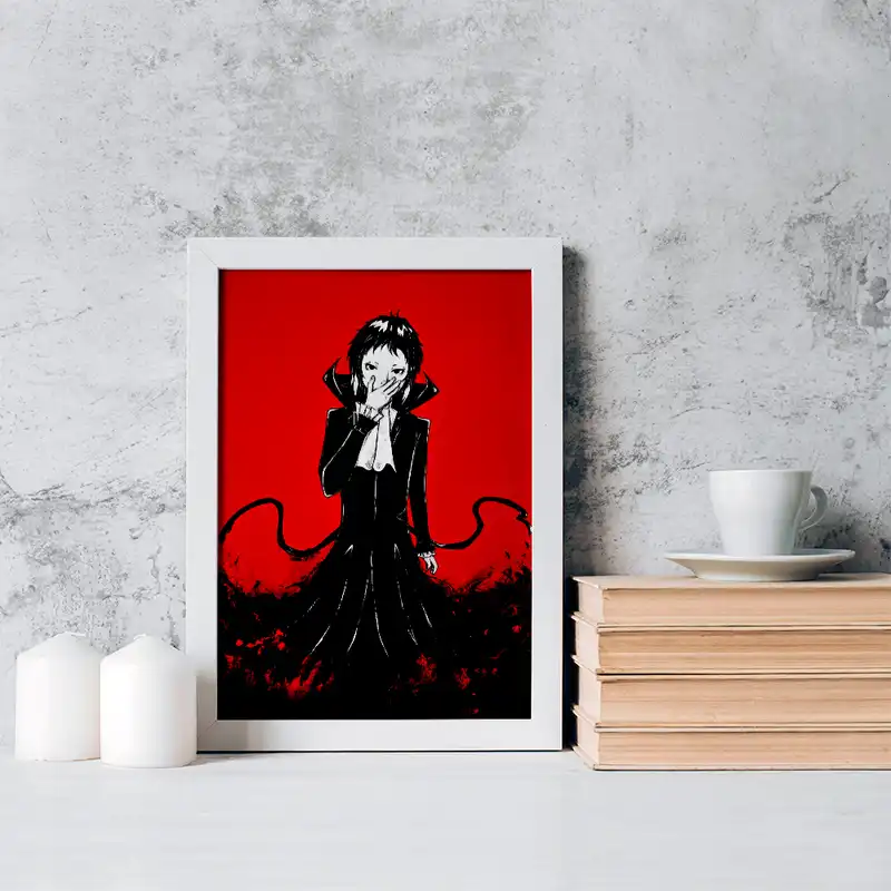 تابلو خندالو مدل آکوتاگوا انیمه سگ های ولگرد بانگو کد 15667