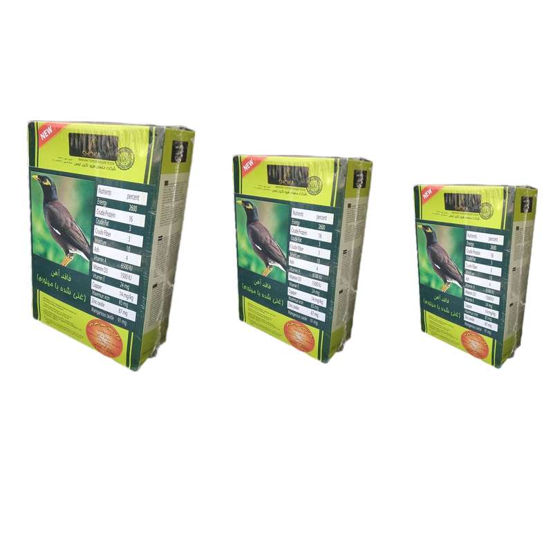 غذای مینا شوکا کد M0003 وزن 1000گرم مجموعه 3 عددی