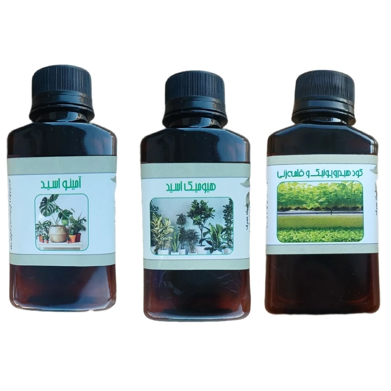 کود مایع امینو اسید و هیومیک اسید و کود هیدروپونیک و قلمه مدل life drop حجم 110 میلی لیتر بسته 3 عددی