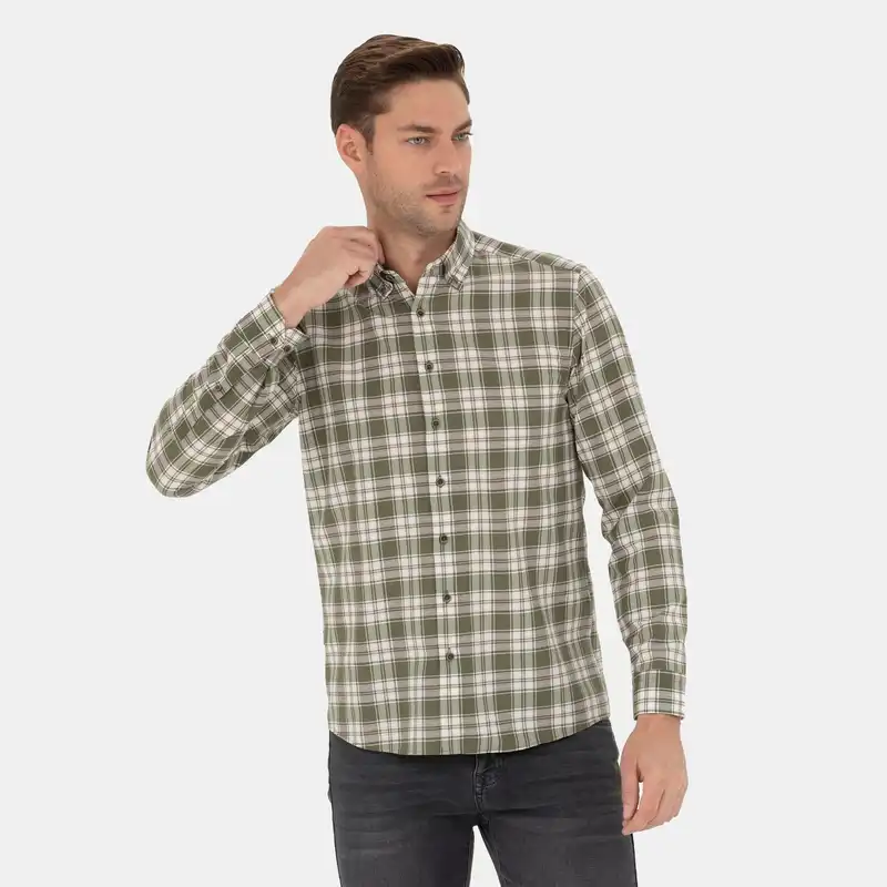 پیراهن آستین بلند مردانه پیر کاردین مدل 50277446-VR027