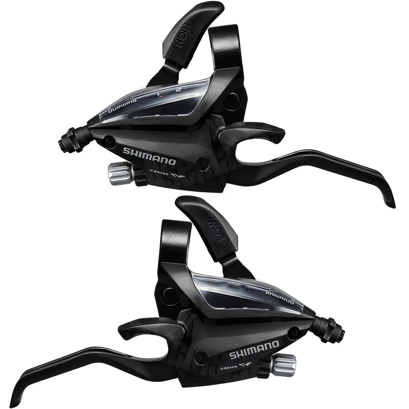 دسته دنده کلاجدار دوچرخه شیمانو مدل 7-3 سرعته ST-EF500 خفاشی بسته 2 عددی