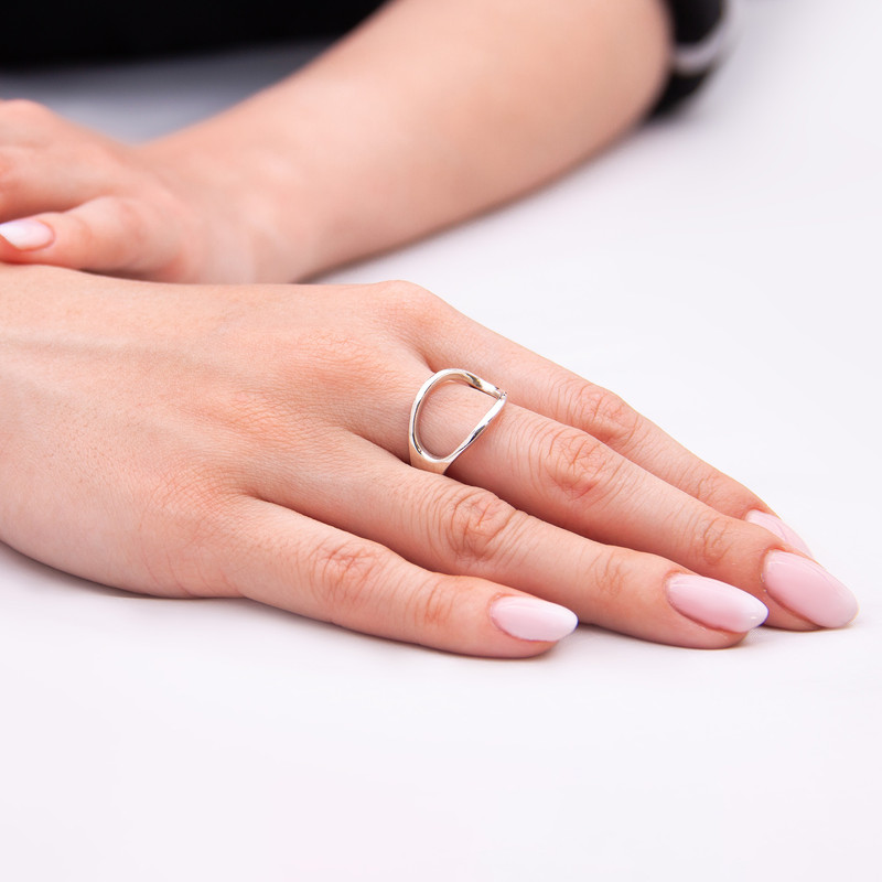 انگشتر نقره زنانه مدل سیلما انگشتر نقره زنانه مدل سیلما