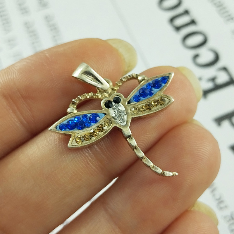 آویز گردنبند نقره زنانه سلین کالا مدل سنجاقک کد 125