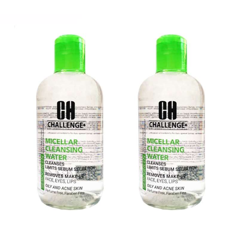 محلول پاک کننده آرایش چلنج مدل ACNE حجم 250 میلی لیتر مجموعه 2 عددی محلول پاک کننده آرایش چلنج مدل ACNE حجم 250 میلی لیتر مجموعه 2 عددی