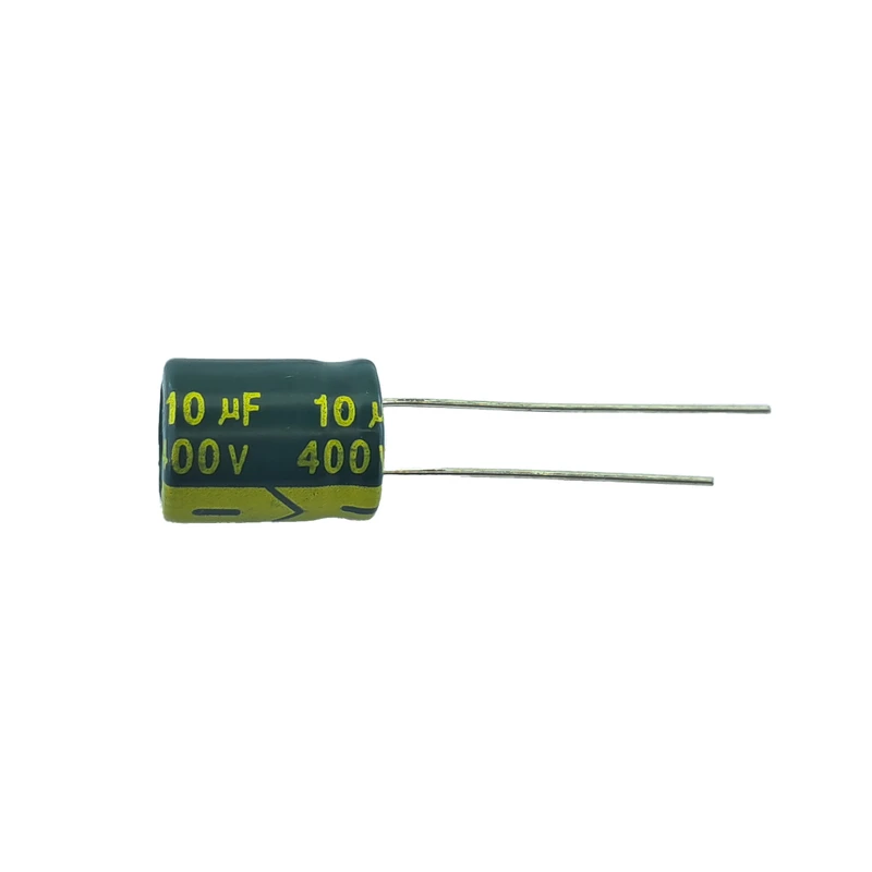 خازن الکترولیت 10uF میکرو فاراد جی دبلیو کو مدل 400V بسته 2 عددی